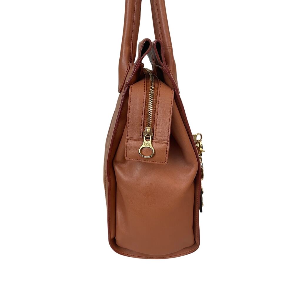 SEE BY CHLOE Cognac Leather Tote with Original Star Charm EUC - Picture 11 of 12